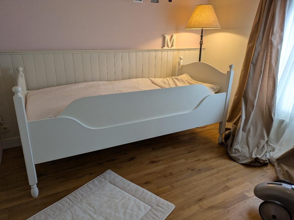 bed Wood work 90 x 200, 85 tot 100 cm, Zo goed als nieuw, 180 cm of meer, Ophalen
