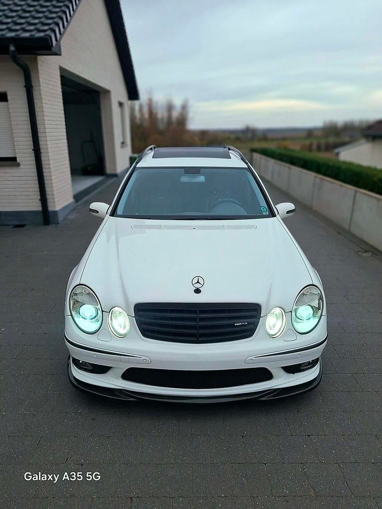 Mercedes E55 AMG S211 E klasse te koop, Autos, Particulier, Blanc, Achat