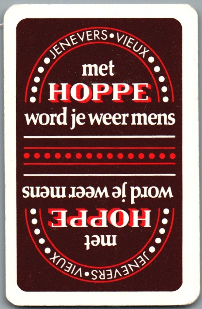 speelkaart - LK15590 - Hoppe, Verzamelen, Speelkaarten, Jokers en Kwartetten, Verzenden, Zo goed als nieuw, Speelkaart(en)