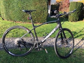 Fitnesfiets/sportfiets, Fietsen en Brommers, Ophalen, 28 inch, 10 tot 15 versnellingen, Giant