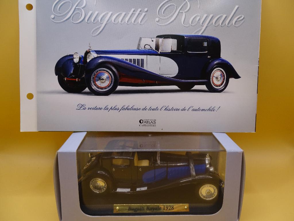 Bugatti Royale 1928 1:43 Ed.Atlas, in vitrine, Hobby & Loisirs créatifs, Enlèvement ou Envoi, Neuf, Voiture