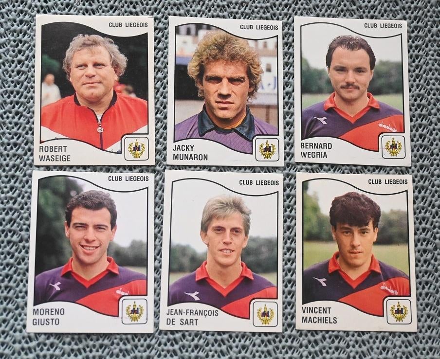 Panini Football 90/Club Liège/6 autocollants, Envoi, Comme neuf, Affiche, Image ou Autocollant