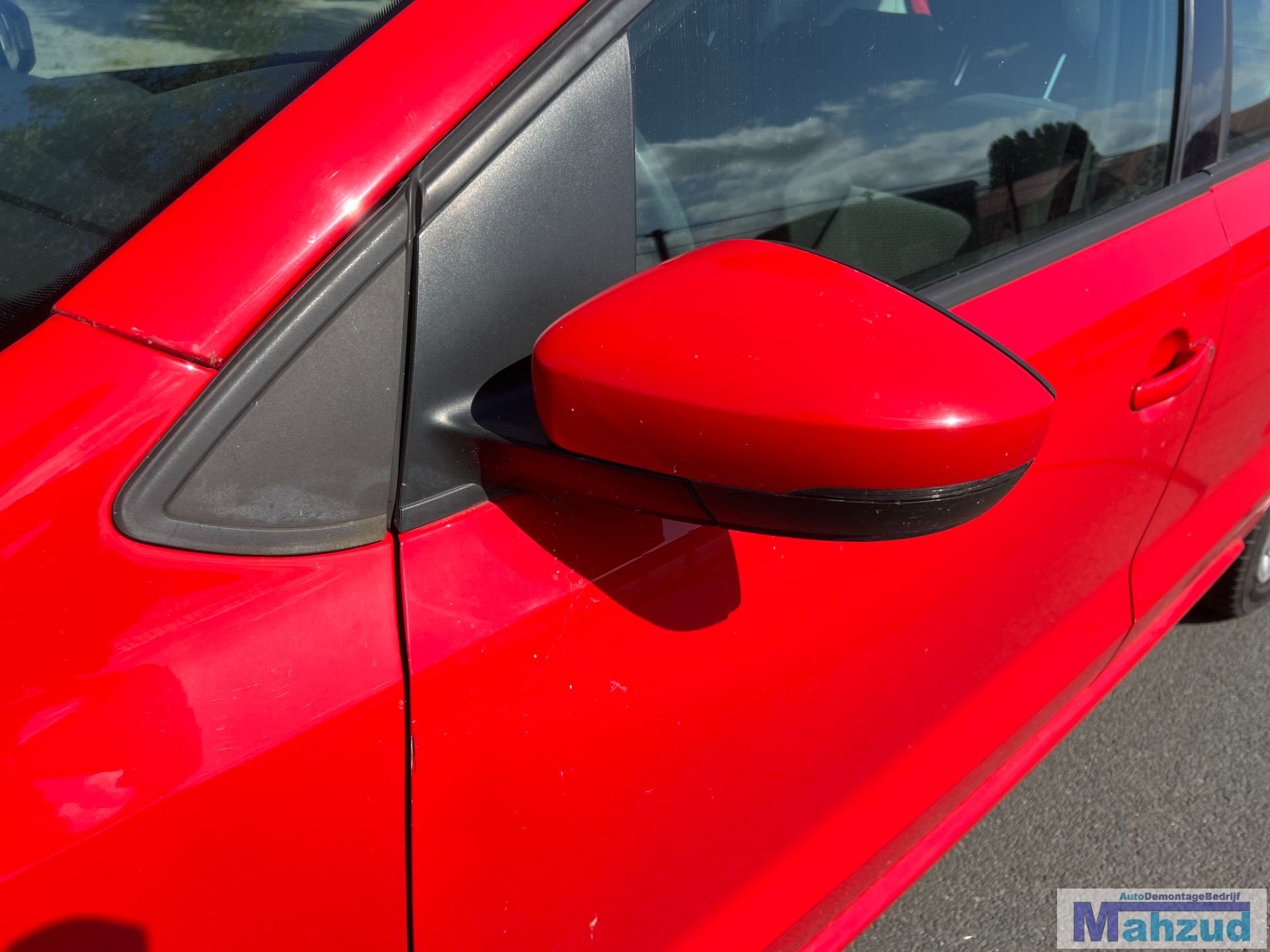 VW POLO 6R Rood LP3G Links spiegel 2009-2016, Gebruikt, Volkswagen, Volkswagen AG, Vw@volkswagen.de