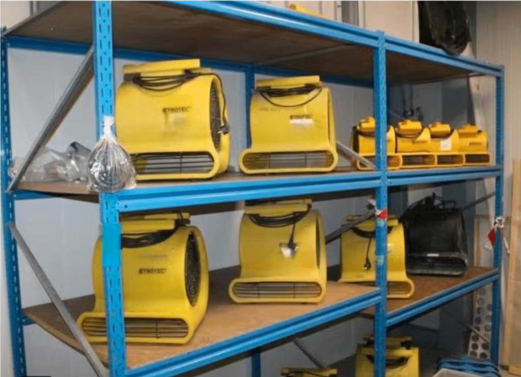 magazijnrek  mini stow, Ophalen