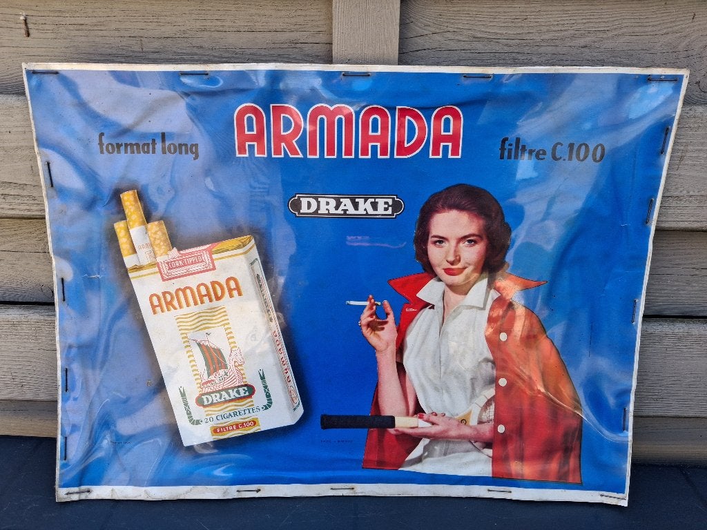 ARMADA SIGARETTEN ., Verzamelen, Ophalen of Verzenden, Gebruikt, Reclamebord