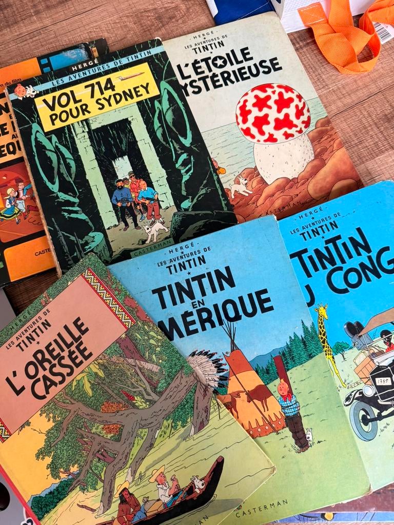 50 anciennes bandes dessinées Tintin, Boule et Bil, Gaston.., Plusieurs BD, Enlèvement ou Envoi, Utilisé