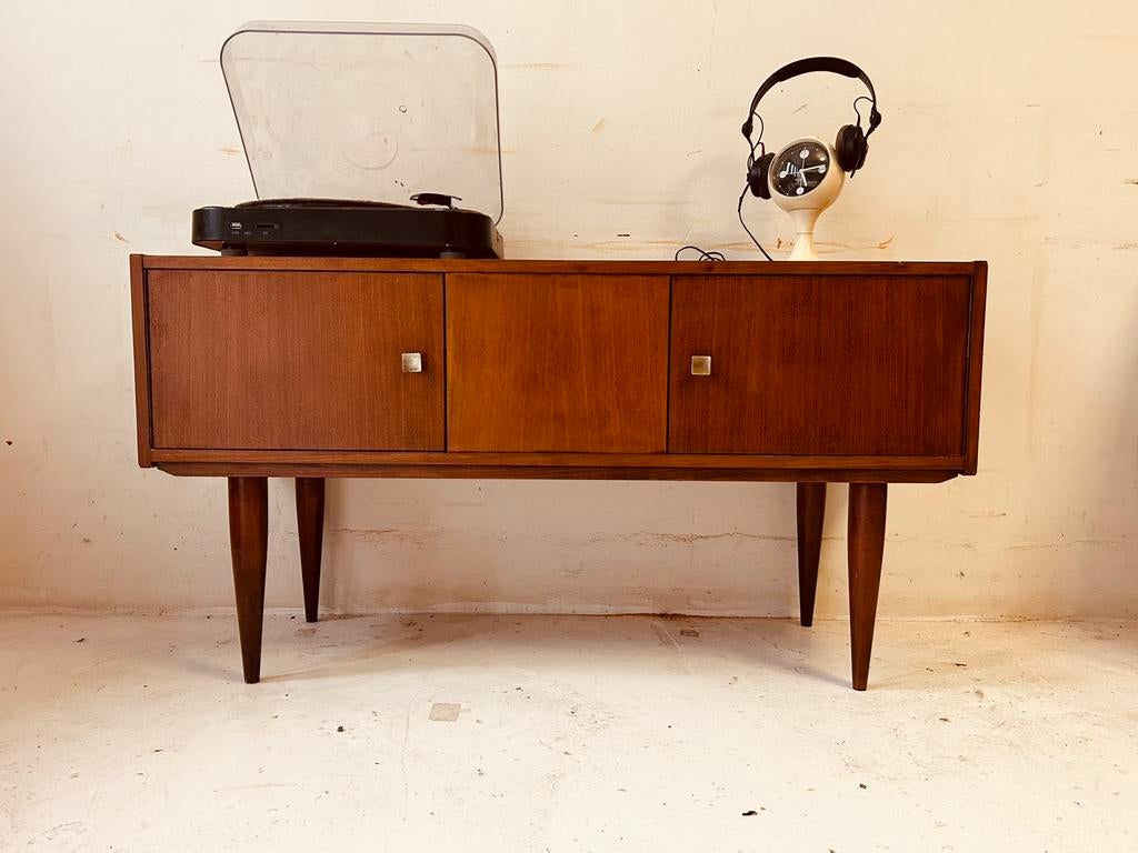Vintage retro lowboard, Ophalen, Zo goed als nieuw