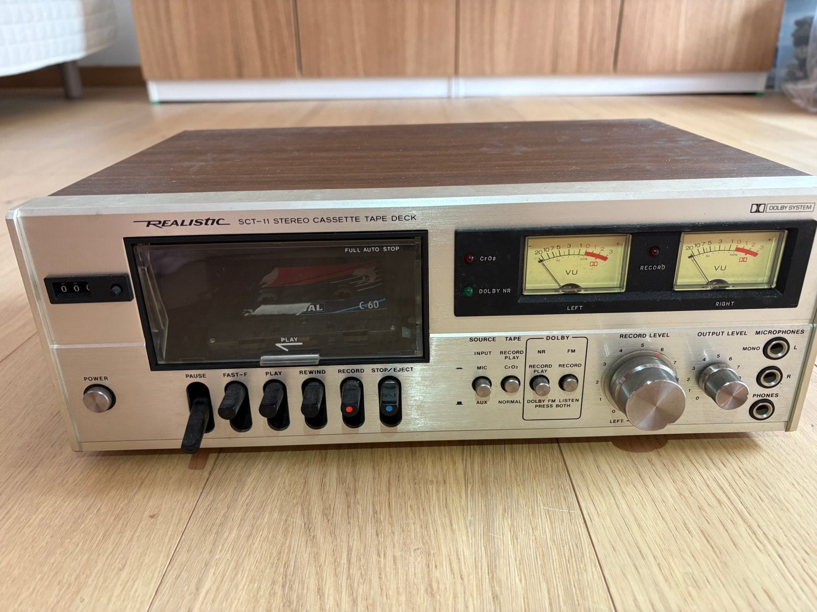 Lecteur cassettes audio Realistic, TV, Hi-fi & Vidéo, Decks cassettes, Enlèvement, Simple, Autres marques