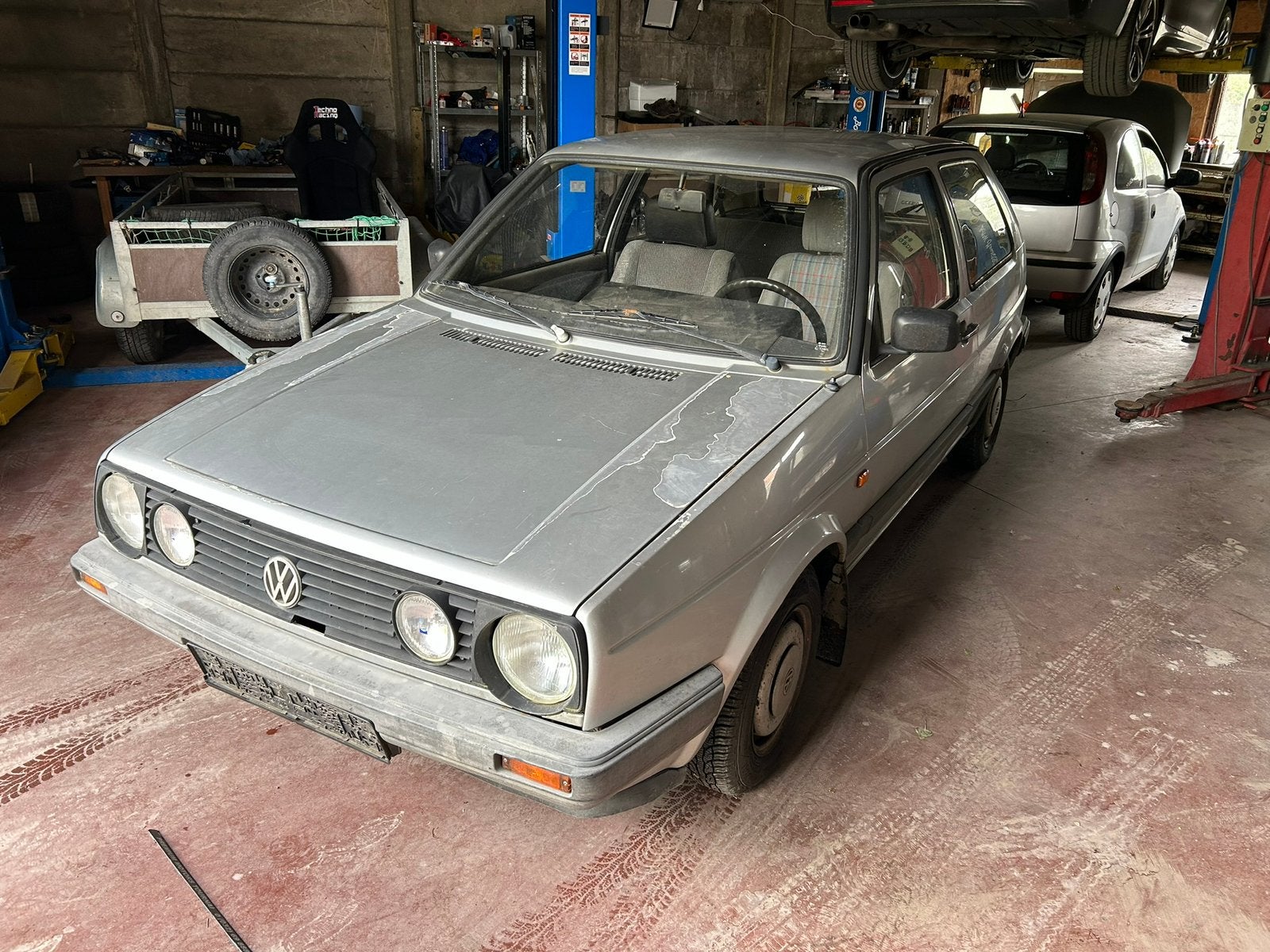 Golf 2 rabbit 1.6 D 1988, Volkswagen, 1900 cc, Particulier, Zilver of Grijs
