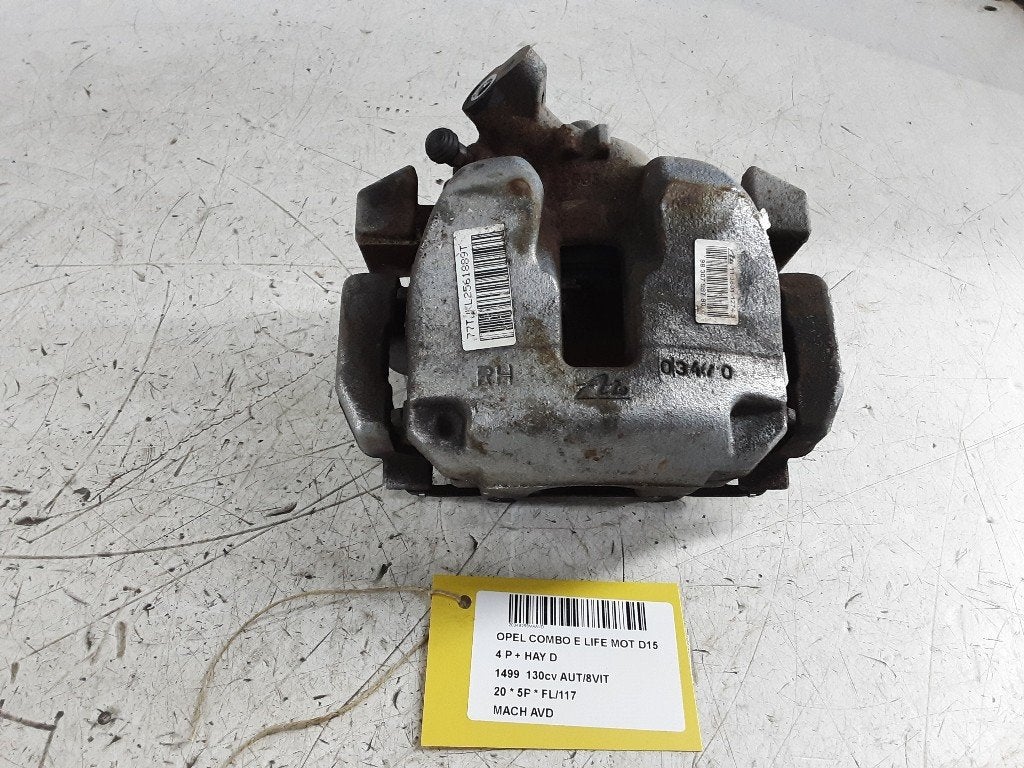 ETRIER DE FREIN AVANT DROIT Combo Life / Tour (9830798780), Opel, Opel Automobile GmbH, Utilisé, Kontakt-opel@opel.com