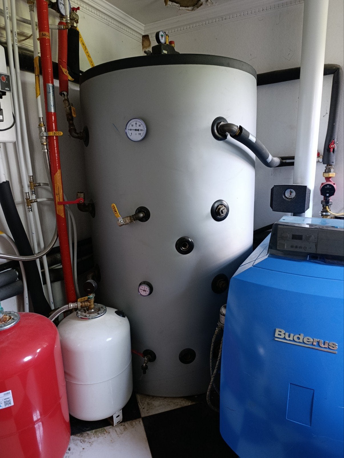 Buffervat 800 liter 2 spiralen, Ophalen