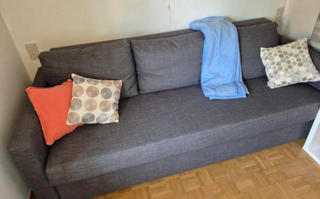 Canapé convertible Ikea Friheten 3p parfait état, Enlèvement, Gris