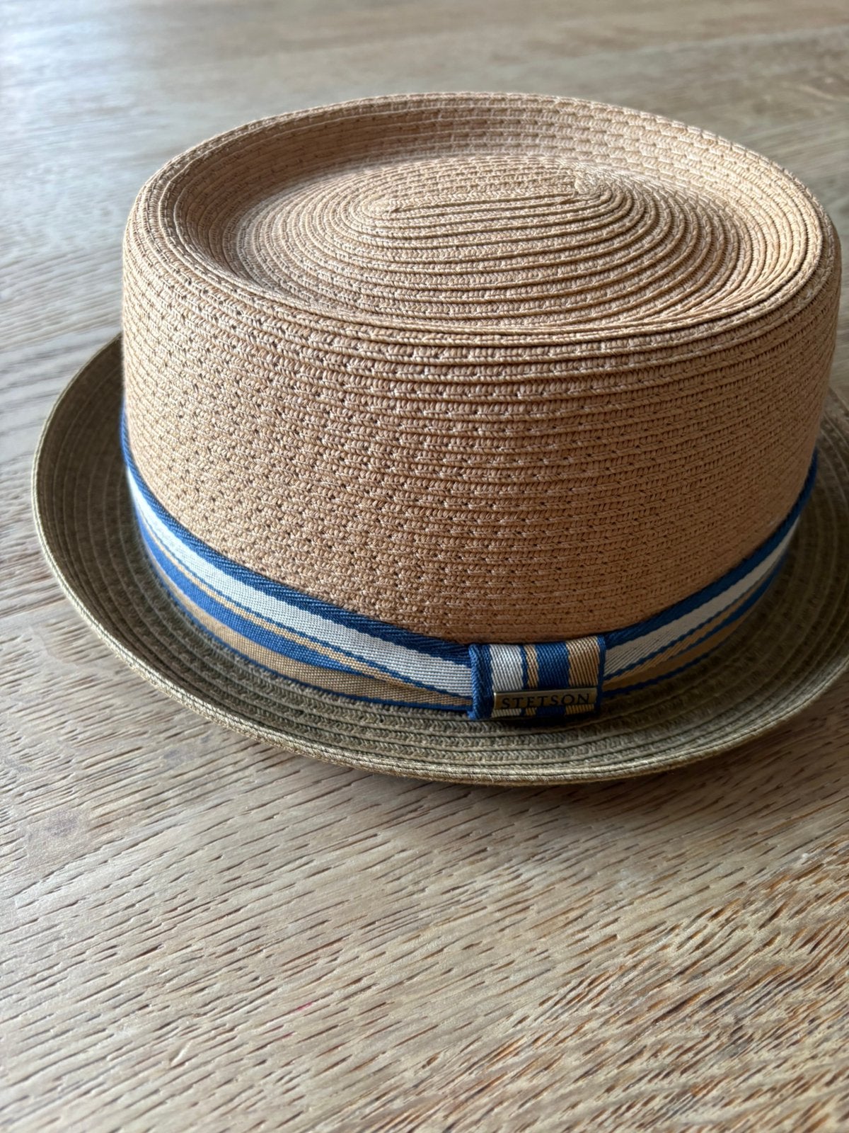 Nieuwe Stetson Pork Pie Toyo maat L-59 cm 40 euro !!, Ophalen, Nieuw, 58 of 59 cm (L, 7¼ of ⅜ inch), Hoed