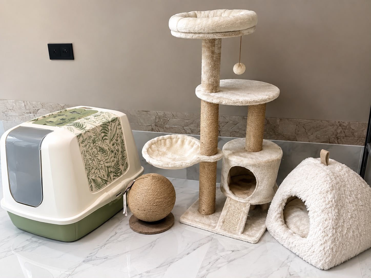 Complete katten set, Dieren en Toebehoren, Ophalen, Gebruikt, Krabpaal