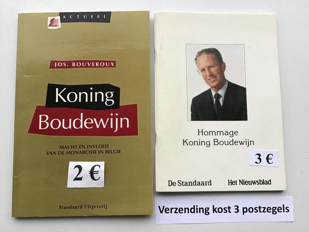 2 livrets « Le Roi Baudouin » et Hommage au Roi Boudewijn, Enlèvement ou Envoi, Comme neuf