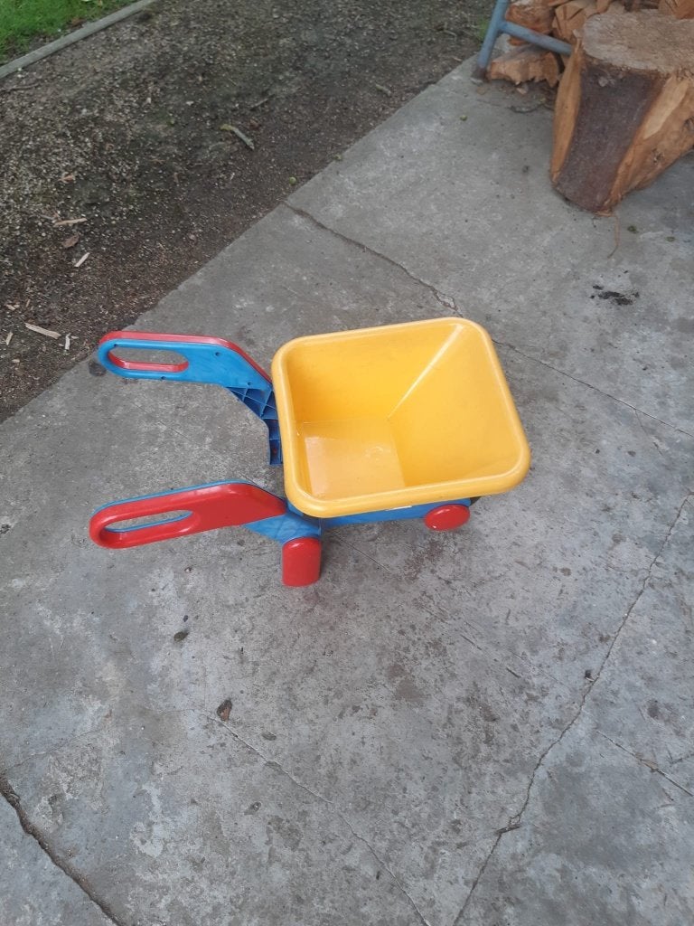 kruiwagen kinder, Ophalen