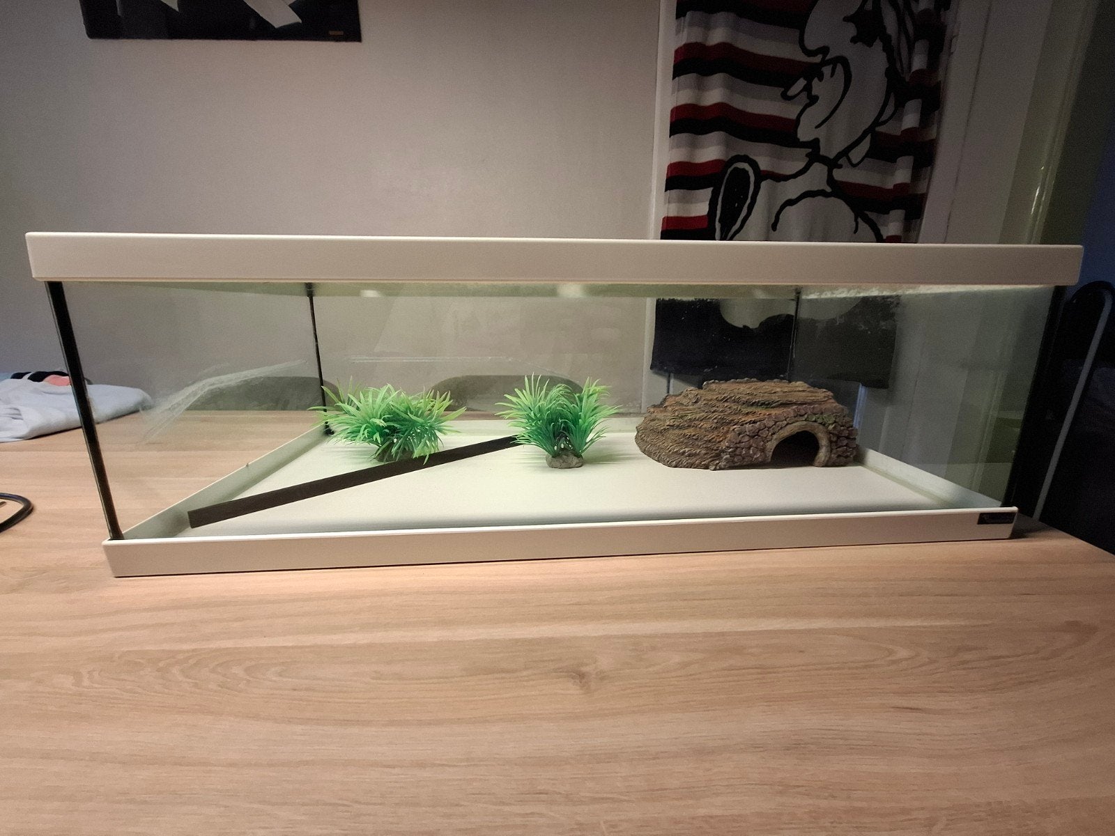 wit aquarium, Dieren en Toebehoren, Ophalen, Gebruikt, Inclusief planten, Aquatlantis
