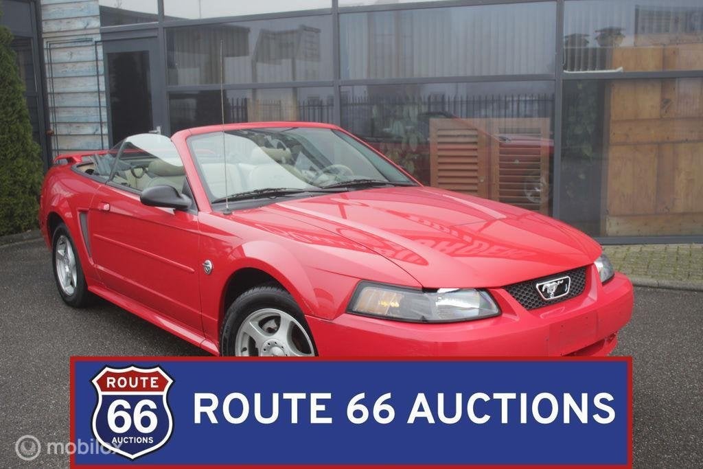 Ford Mustang V6 Cabriolet | 2005 | Route 66 Auctions, Auto's, Gebruikt, Zwart, Bedrijf, Handgeschakeld