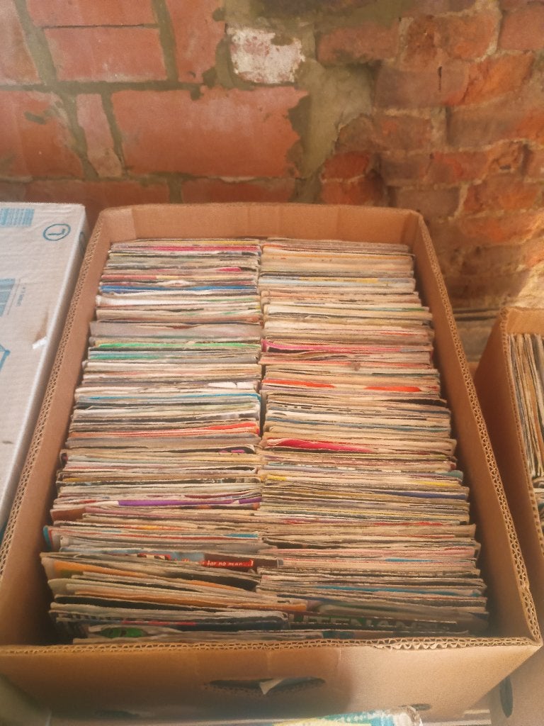 Gratis Vinyl Singles +/- 400 stuks, Cd's en Dvd's, Vinyl Singles, Gebruikt, Overige genres, Overige typen, Beschermende buitenhoes