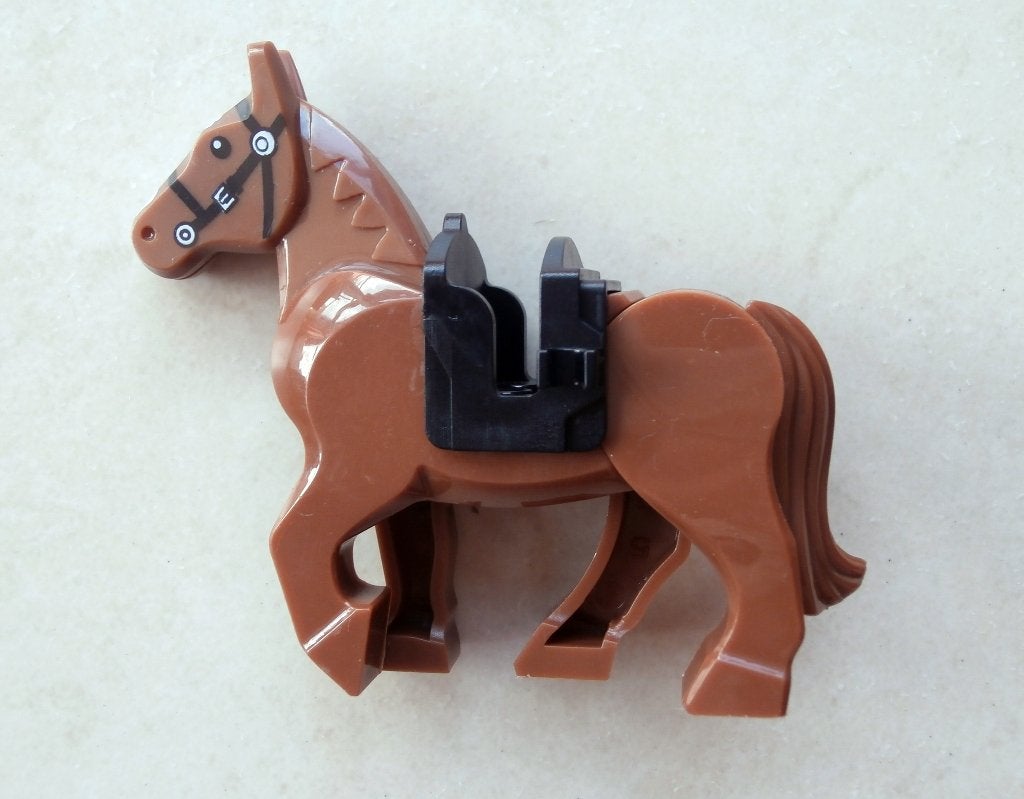 Lot de 10 chevaux bruns compatibles Lego, Neuf, Enlèvement ou Envoi, Lego, Ensemble complet