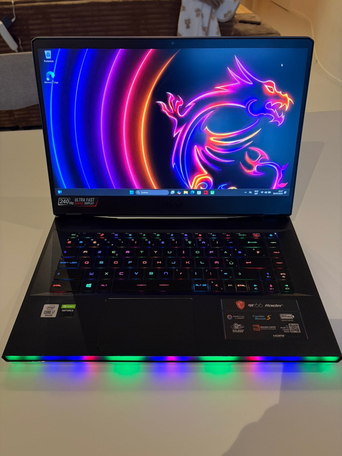 Pc portable gamer gaming i7 ! Msi ! Ultra puissant ! A voir!, Informatique & Logiciels, Enlèvement ou Envoi, Comme neuf, 4 Ghz ou plus