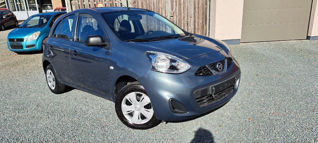 Nissan Micra benzine - 58000 km - blanco gekeurd !, Voorwielaandrijving, Dealer onderhouden, Stof, Euro 6