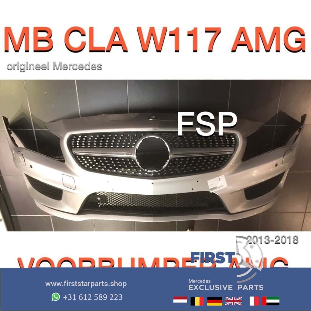 W117 CLA AMG Voorbmper + diamond gril Compleet 2013-2018 Ori, Utilisé, -, Avant, -