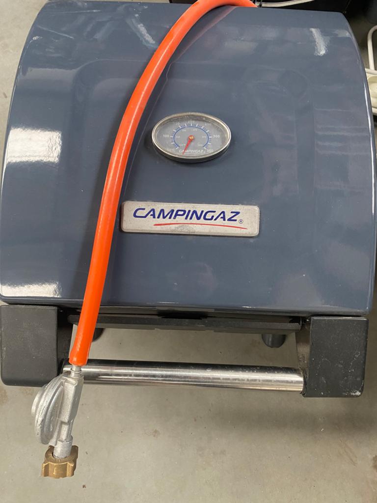 Gas bbq tafelmodel, Tuin en Terras, Gasbarbecues, Ophalen, Zo goed als nieuw