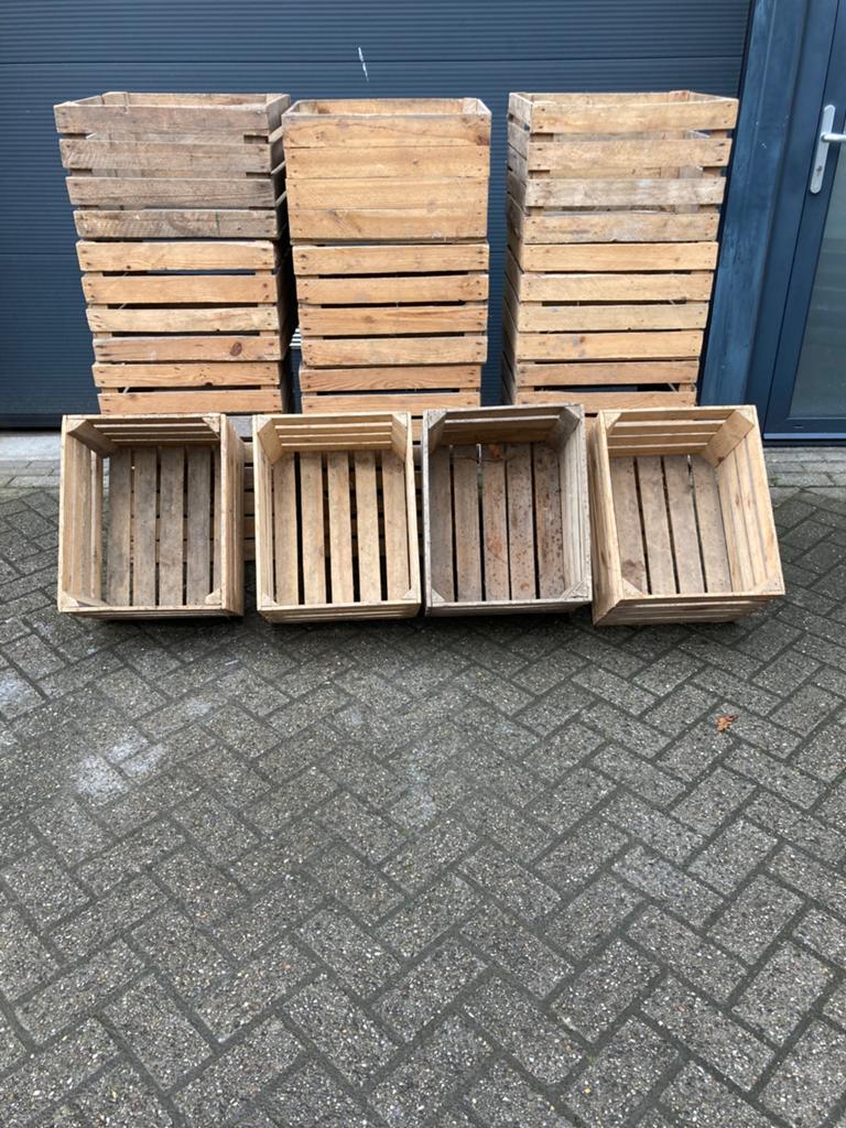 Fruitkisten ,veilingkisten ,appelkisten ,10 voor 60 euro, Huis en Inrichting, Ophalen, Gebruikt