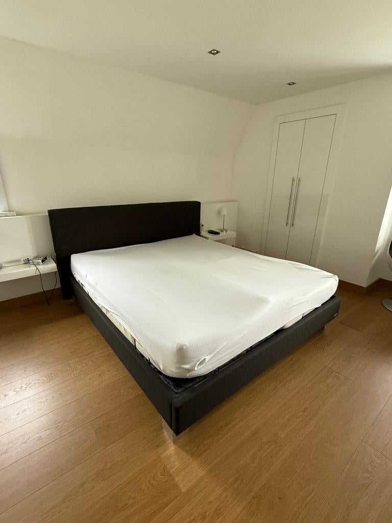 Tempur bed, Ophalen, Gebruikt, Zwart, Tweepersoons