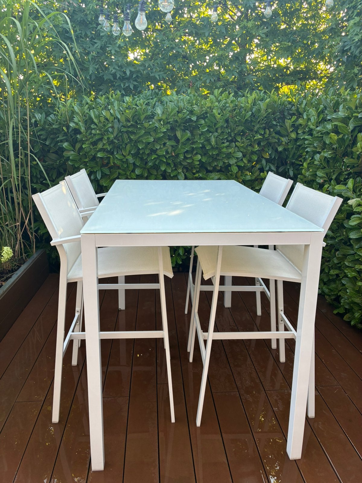 Bartafel tuintafel, Tuin en Terras, Ophalen, Zo goed als nieuw