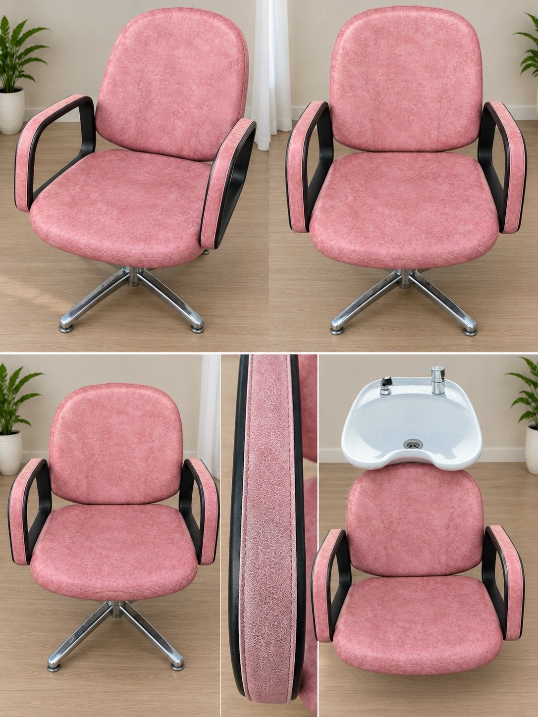 2 coiffeurs + 1 chaise avec lavabo + 2 repose-pieds, Enlèvement