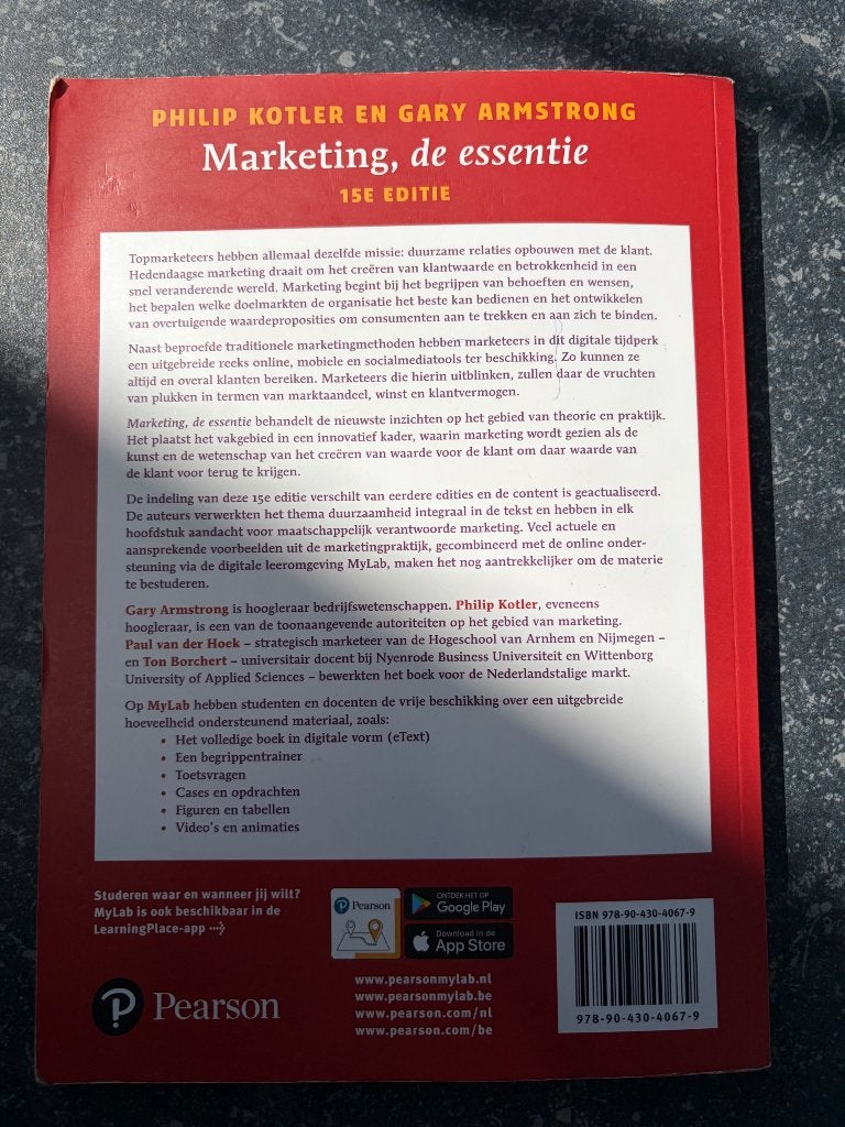 Marketing de essentie, Livres, Enlèvement, Utilisé, Économie et Marketing, Philip Kotler; Gary Armstrong; Lloyd C. Harris; Hongwei He