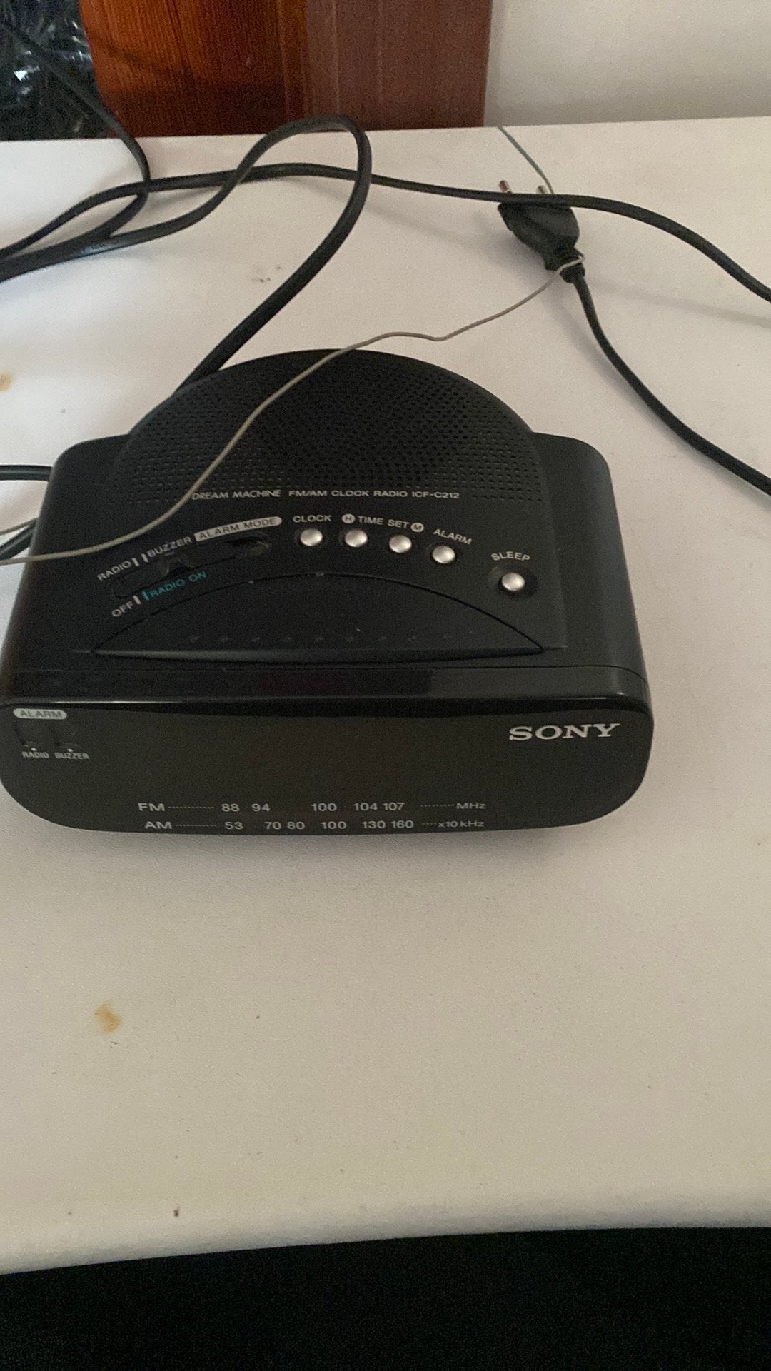 Radio Reveil Sony, Electroménager, Réveils, Enlèvement, Comme neuf
