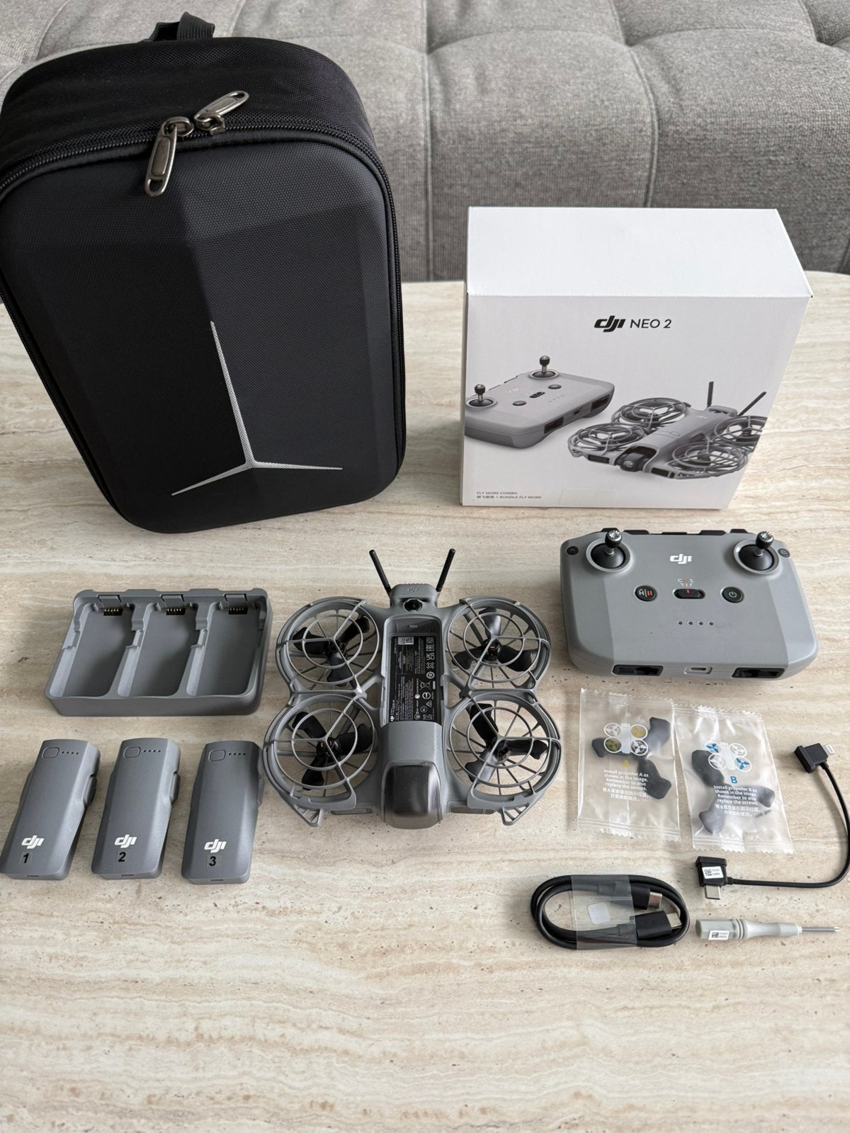 Dji Neo 2 Fly More Combo, Ophalen, Zo goed als nieuw, DJI
