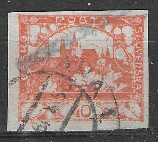 Tsjechoslowakije 1918/1920 - Yvert 14 - Hradcany - 40 h (ST), Verzenden, Gestempeld