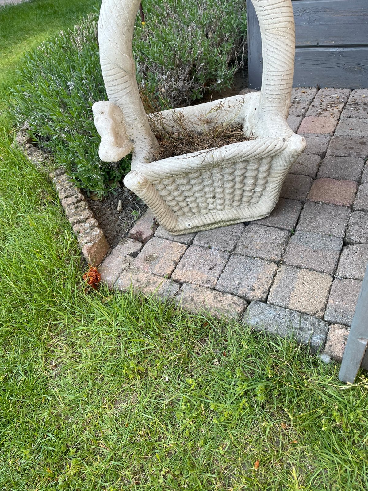 Bloemen korf is steen, Tuin en Terras, Ophalen, Zo goed als nieuw, Steen