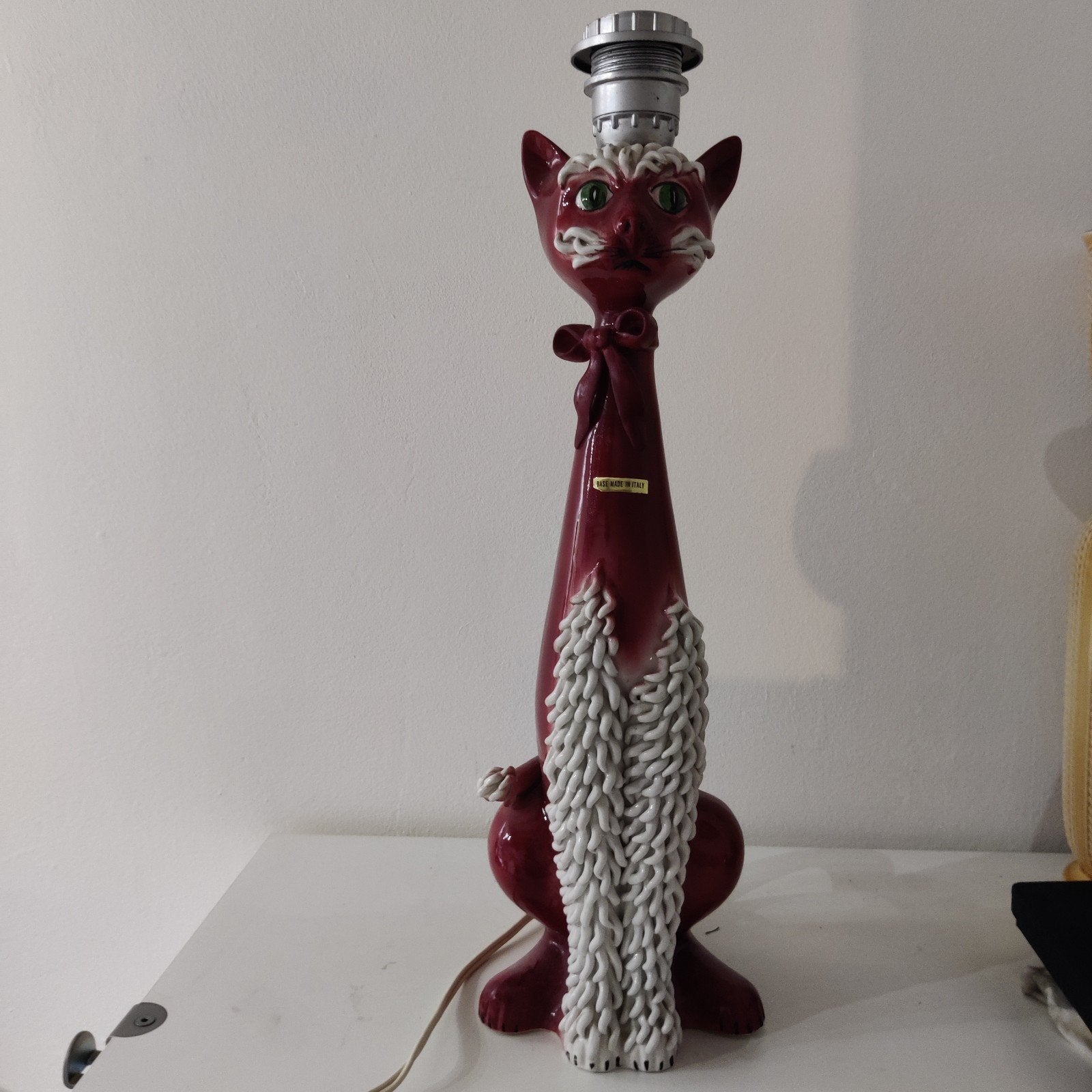 vintage spaghetti lamp kat, Ophalen