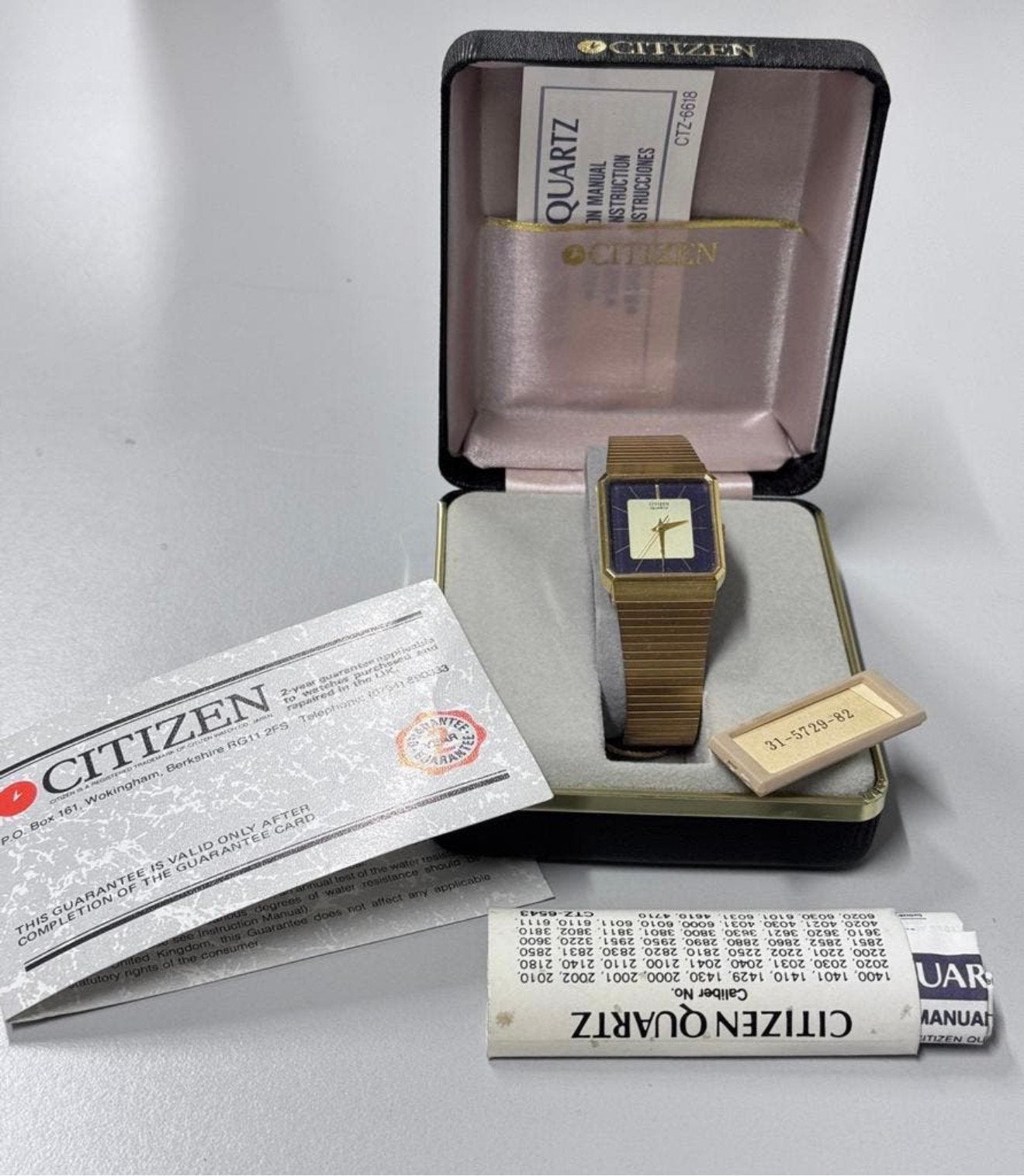 Vintage Citizen CTZ-6618 ca 1970 pols horloge dames Vierkant, Handtassen en Accessoires, Horloges | Dames, Staal, Staal, Polshorloge