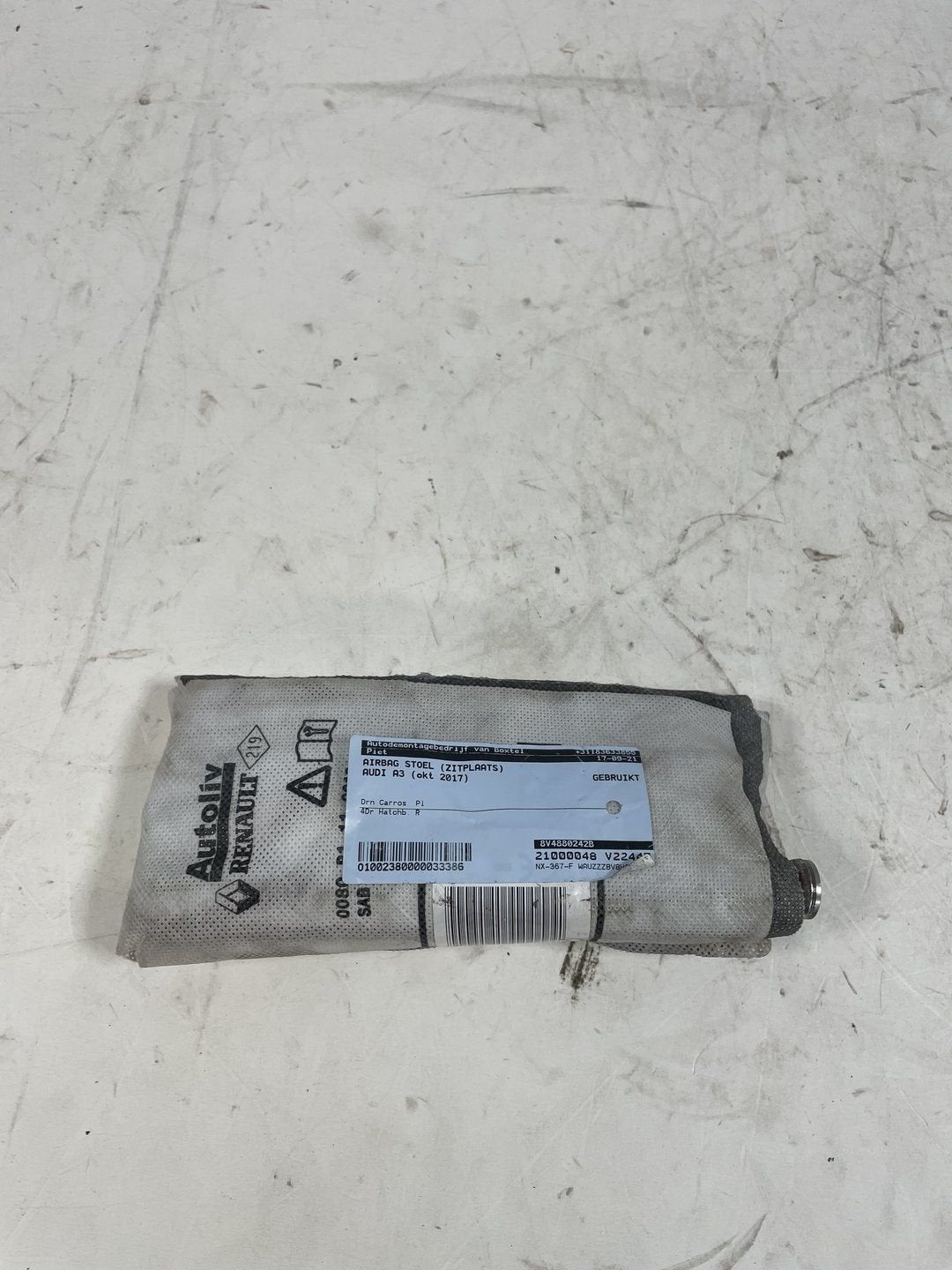 Airbag stoel (zitplaats) van een Audi A3, -, Audi, Utilisé, -