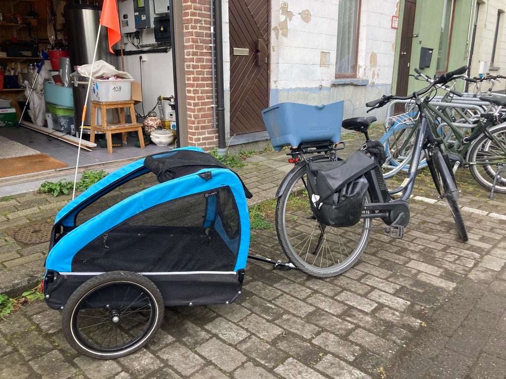 (Honden) Fietskar, Ophalen, Gebruikt, Opvouwbaar, Hondenkar