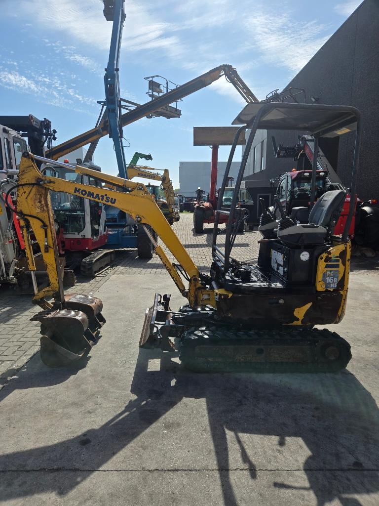 Komatsu PC 16R, Ophalen, Graafmachine