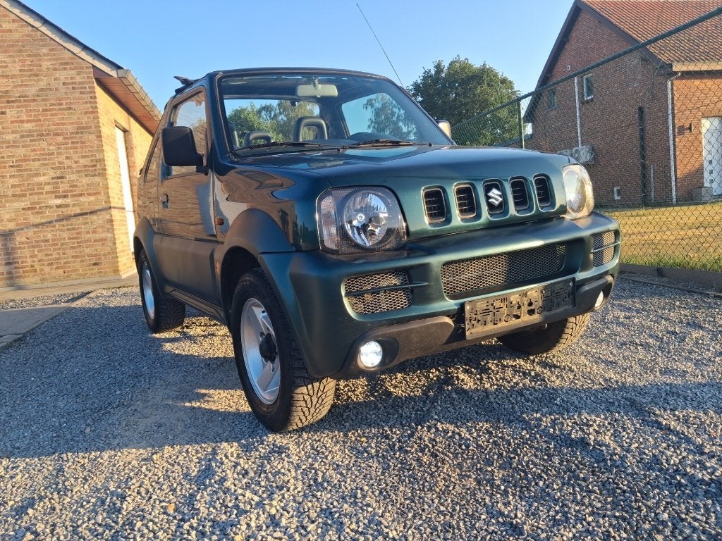 suzuki jimny #4x4# 1300cc benzine !!cabrio!! 87 000km, Auto's, Suzuki, 4 zetels, Stof, Zwart, Bedrijf