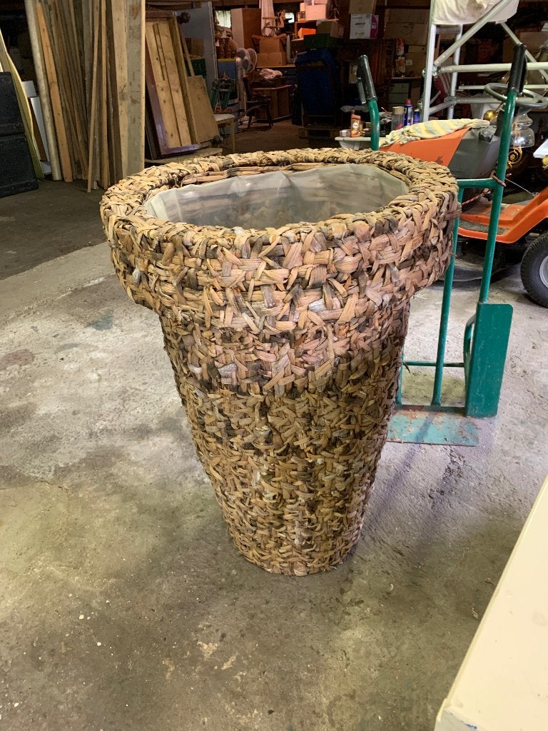 Grote vaas van 1 meter hoog € 35, Huis en Inrichting, Woonaccessoires | Vazen, Ophalen, Bruin, Natuurlijk materiaal, Zo goed als nieuw