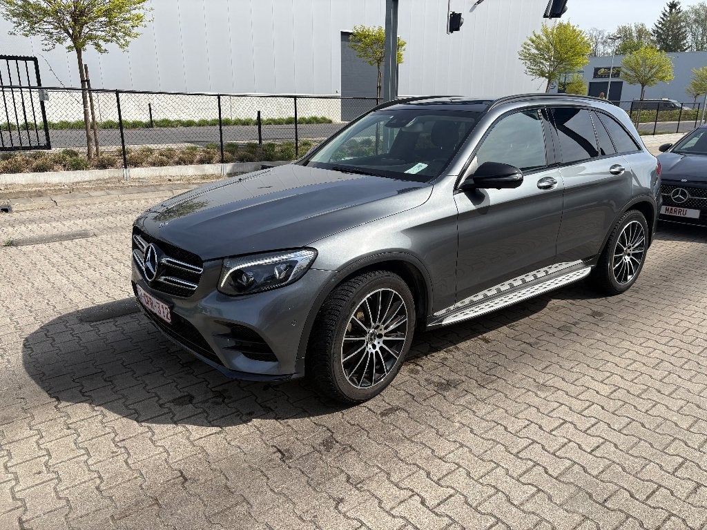 Mercedes GLC 220CDI 4Matic AMG- Line 9-G- Tronic Automaat, Autos, Cuir, Argent ou Gris, Achat, Volant multifonction