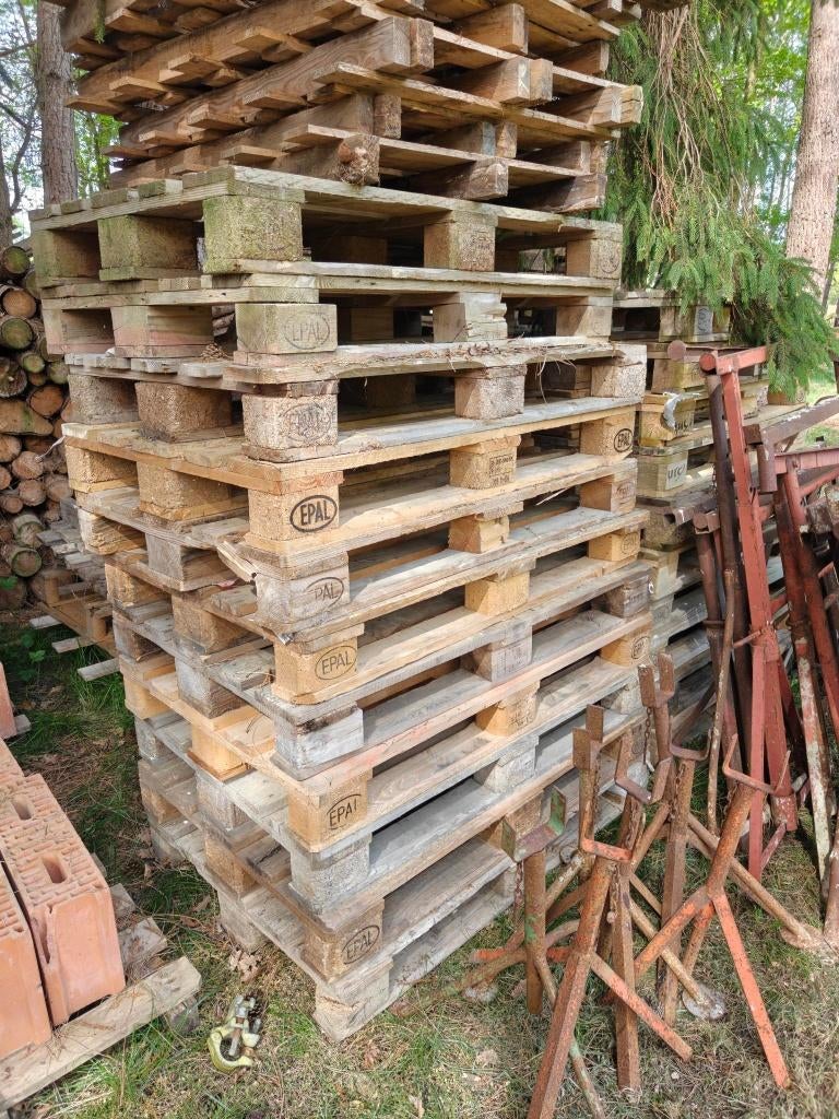 europaletten, Doe-het-zelf en Bouw, Hout en Planken, Ophalen, Gebruikt, Minder dan 200 cm