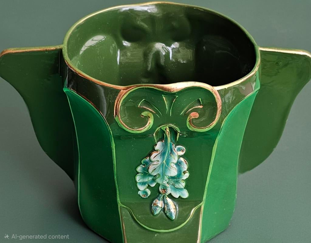 Art Deco jardinière – Belgisch – Nimy – ca. 1930, Antiek en Kunst, Antiek | Vazen, Ophalen