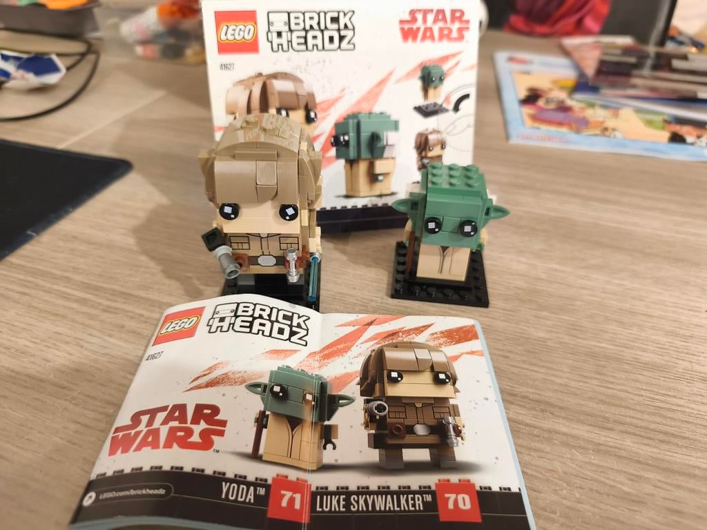 Lego brick headz luke Skywalker en Yoda 41627, Ophalen, Lego
