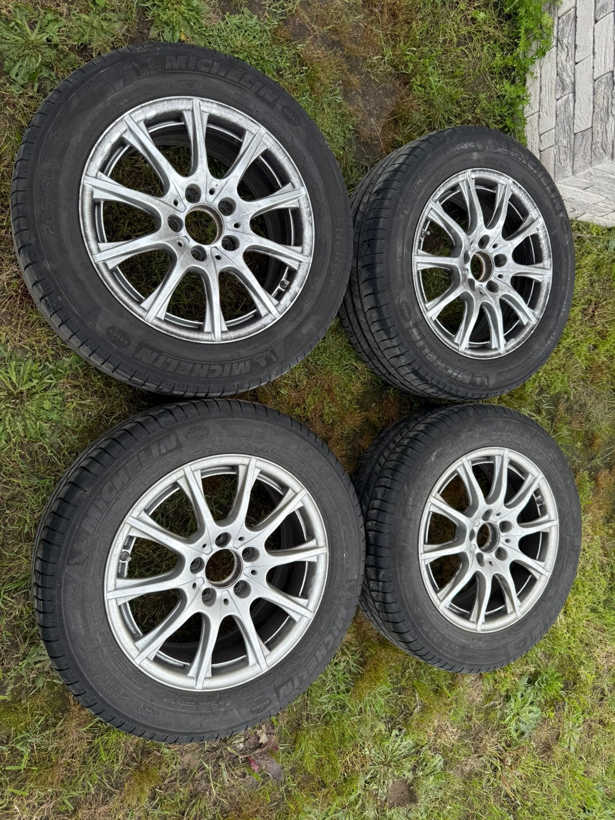 Mercedes c klasse velgen met sensoren, Ophalen, Gebruikt, 16 inch, Velg(en)