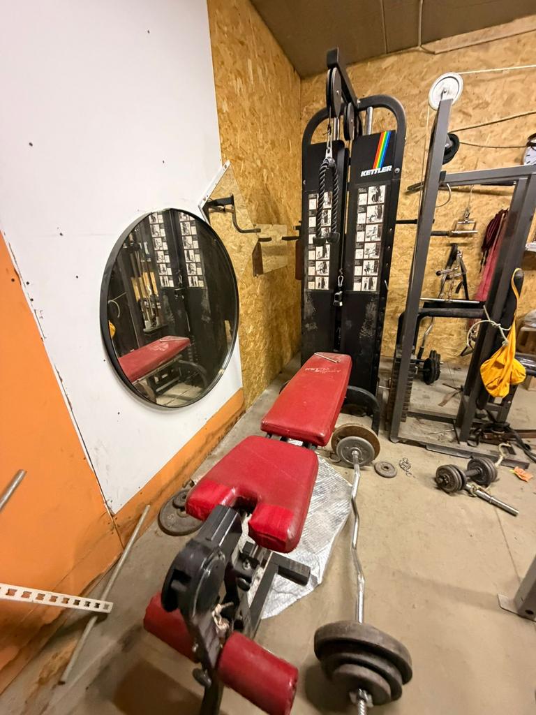Kettler Multi Gym–Complete fitness set met bank en gewichten, Ophalen, Zo goed als nieuw, Armen